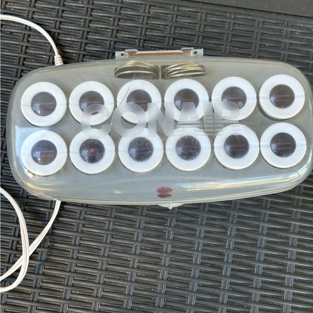 Conair Instant Heat Hairsetter Hot Rollers 12 Jumbo Curlers. Rockabilly Works!